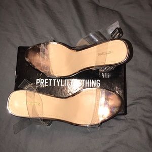 Pretty Little Things Clear Heels